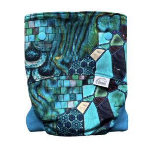 Csónakos mosható pelenka L - Stained glass