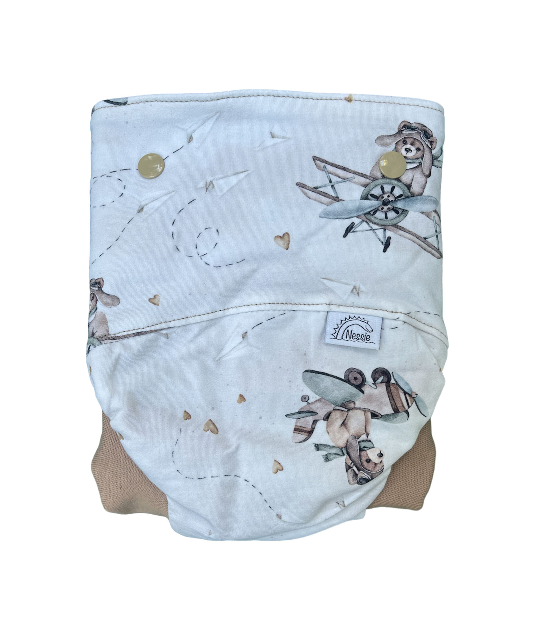 Csónakos mosható pelenka L - Airplanes