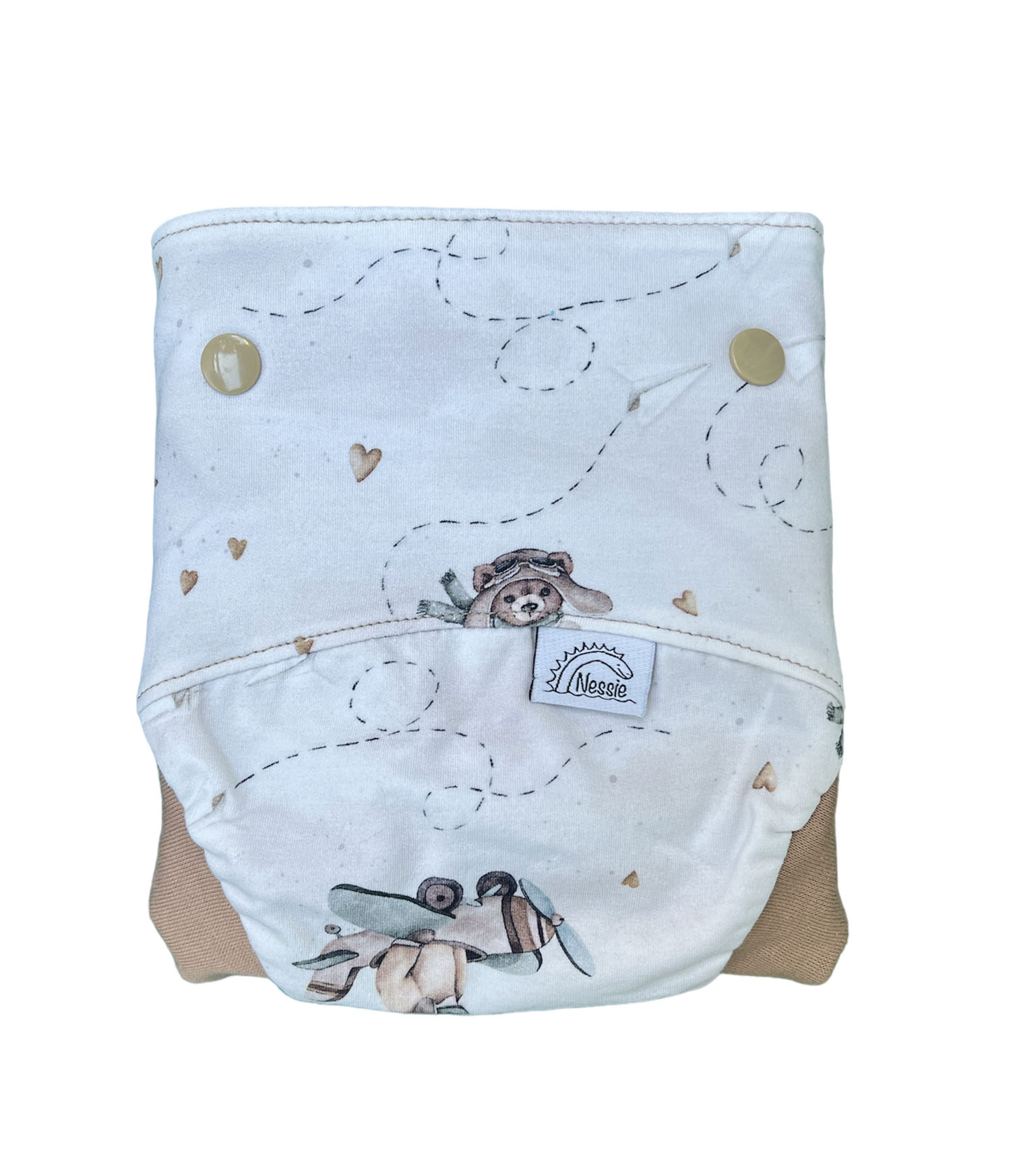 Csónakos mosható pelenka M - Airplanes