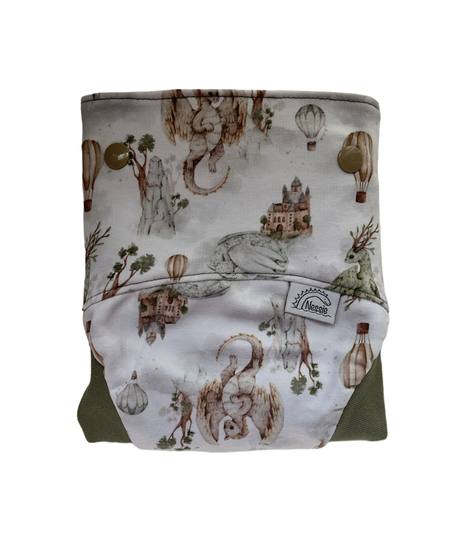 Csónakos mosható pelenka M - Dragon