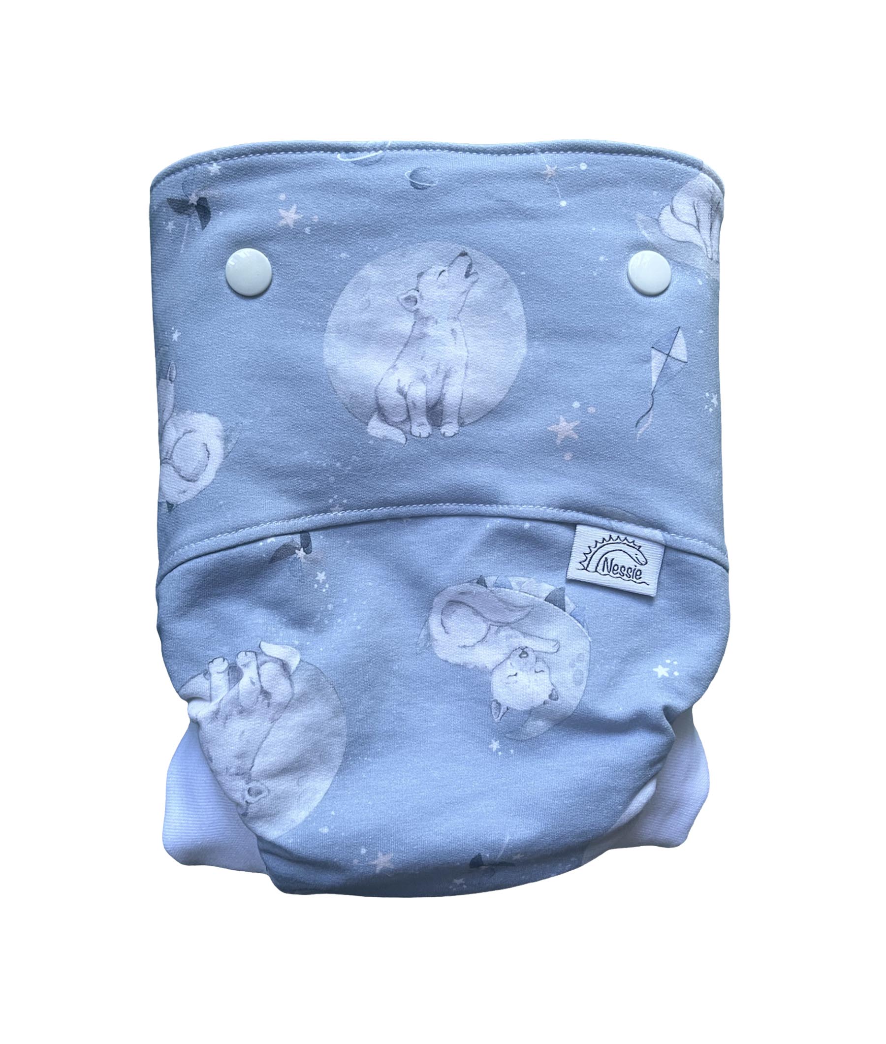 Csónakos mosható pelenka L - Wolves