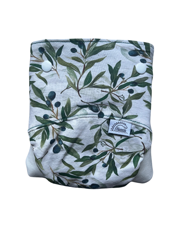 Csónakos mosható pelenka M - Olive